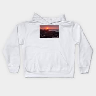 Red and Orange Sunset Kids Hoodie